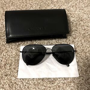 Chanel Pilot Aviator Sunglasses